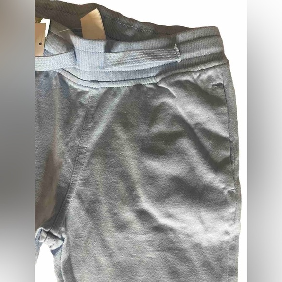 H&M kids unisex size 4T light blue cotton joggers with pockets and drawstring - Picture 3 of 4